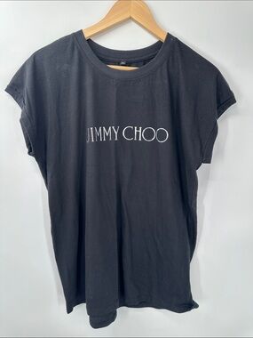 Jimmy Choo women's Black T-Shirt  Sz XL